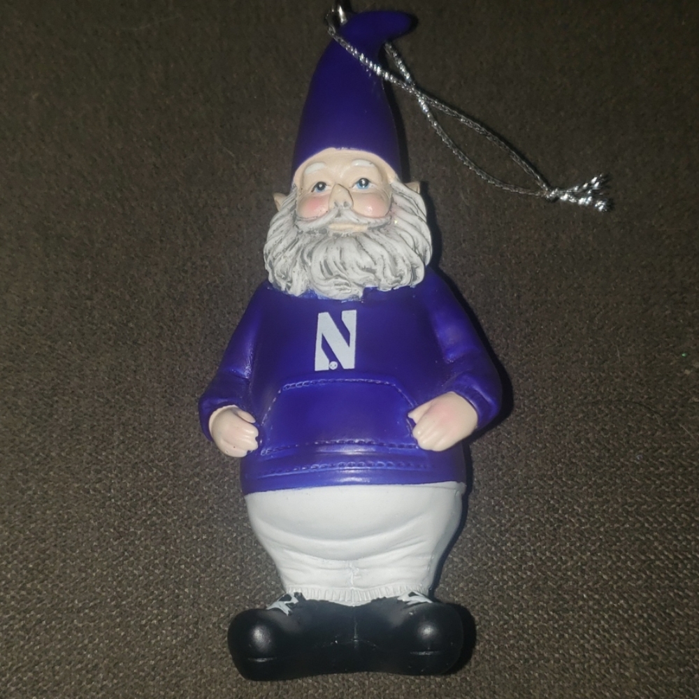 Northwestern Gnome Ornament